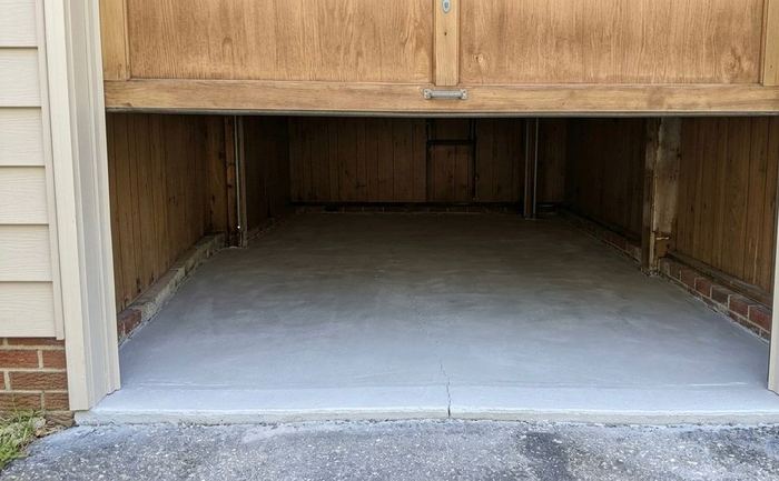 Garage swept clean after